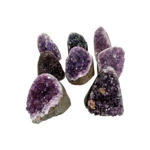 Amethyst Freestanding Cluster Cut Base 180-190g W:1599g (6 Pcs) (Brazil) Amethyst Freestanding Cluster Cut Base 180-190g W:1599g (6 Pcs) (Brazil)